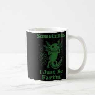 Funny cute axolotl fart farting i be fartin'  coffee mug