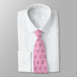 Funny cute Axolotl Squad custom editable pink Tie