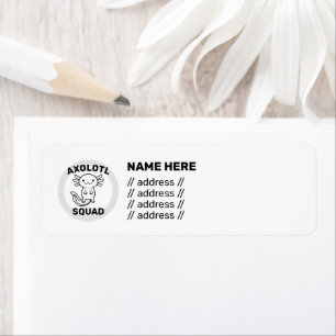 Funny cute Axolotl Squad custom editable white
