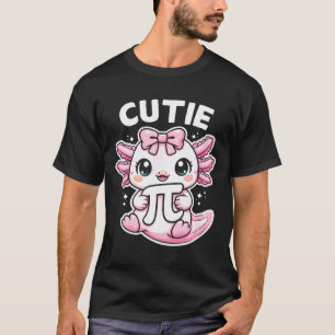 Funny cute axolotl symbol math teacher cutie T-Shirt