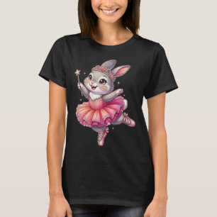 Funny Cute Ballerina Bunny Art Rabbit Ballet T-Shirt