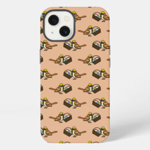 Funny Cute Bird with Colourful Eggs Basket Pattern iPhone 13 Case