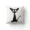 Funny Cute Black and White Cat Art