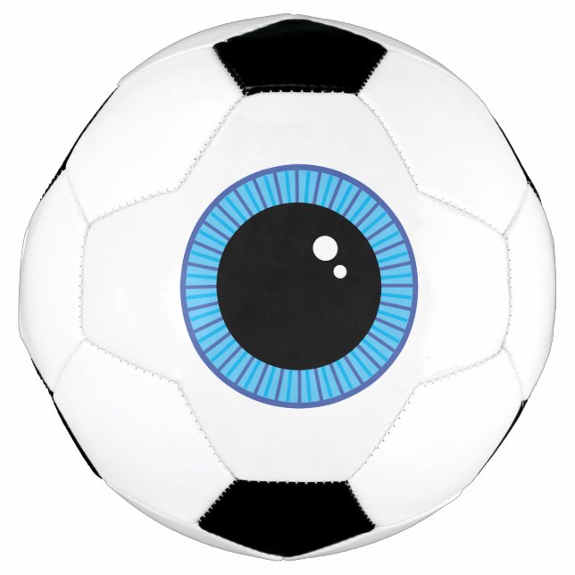 Funny Cute Blue Eyeball Football (Front)
