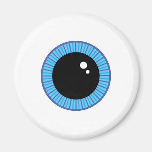 Funny Cute Blue Eyeball Magnet