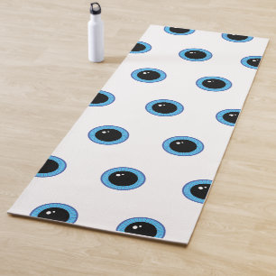 Funny Cute Blue Eyes Yoga Mat
