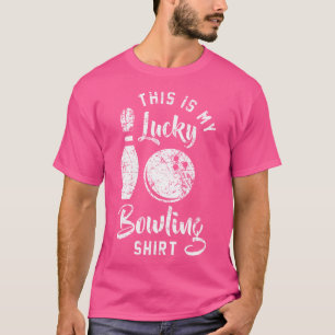 Funny Cute Bowler League This Is My Lucky Bowling T-Shirt