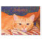 Funny Cute Bright Orange Tabby Cat Decoupage