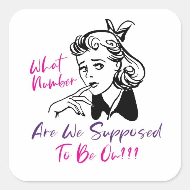 Funny Cute Bunco Player Party Invite Square Sticker (Front)