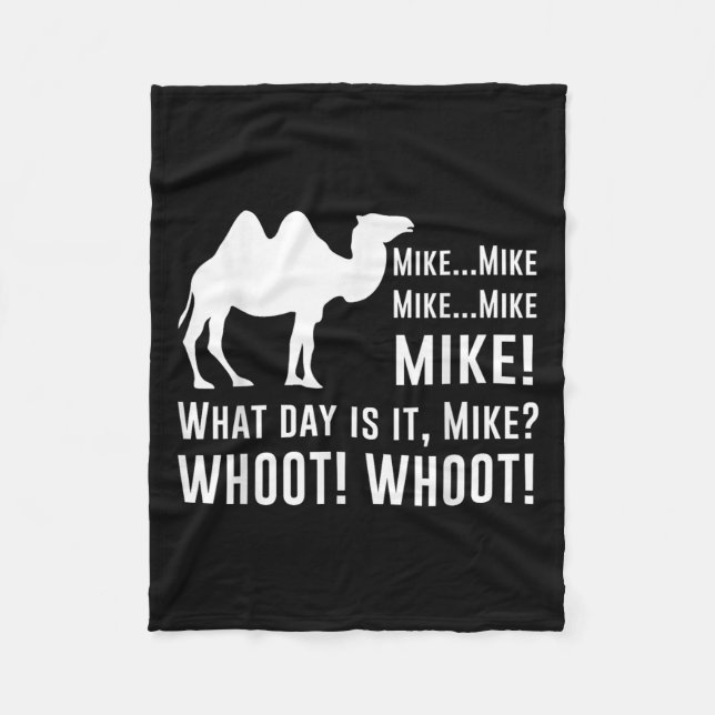 Funny Cute Camel Quotes About Hump Day Funny Quote Fleece Blanket (Front)