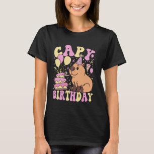 Funny Cute Capy Birthday Funny Capybara Animals Bo T-Shirt