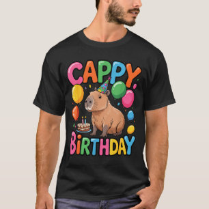Funny Cute Capy Capybara Animal Birthday Party Sup T-Shirt