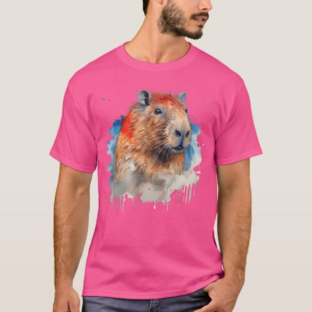 Funny Cute Capybara Capy Bara Capybara Definition T-Shirt (Front)