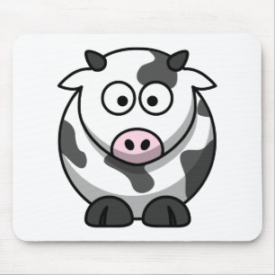 Funny Cute Cartoon Cow Animal Mouse Mat