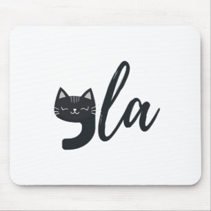Funny Cute Cat Comma La Funny Kamala Harris Presid Mouse Mat