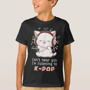 Funny Cute Cat Lover Can't Hear You I'm Listening  T-Shirt