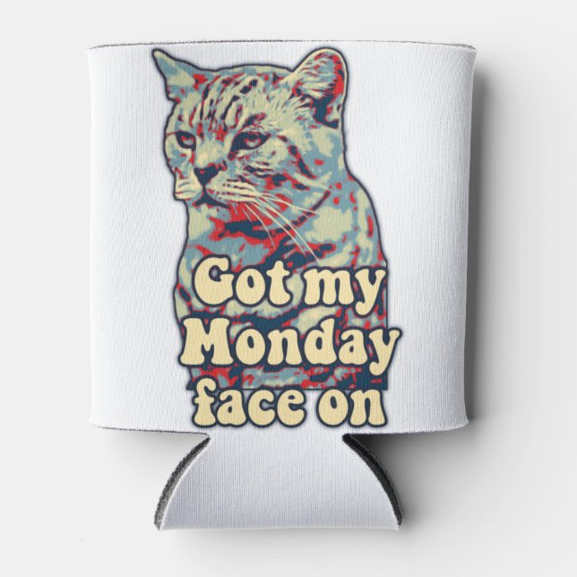 Funny cute cat meme for cat lovers & kitty owners can cooler (Front)