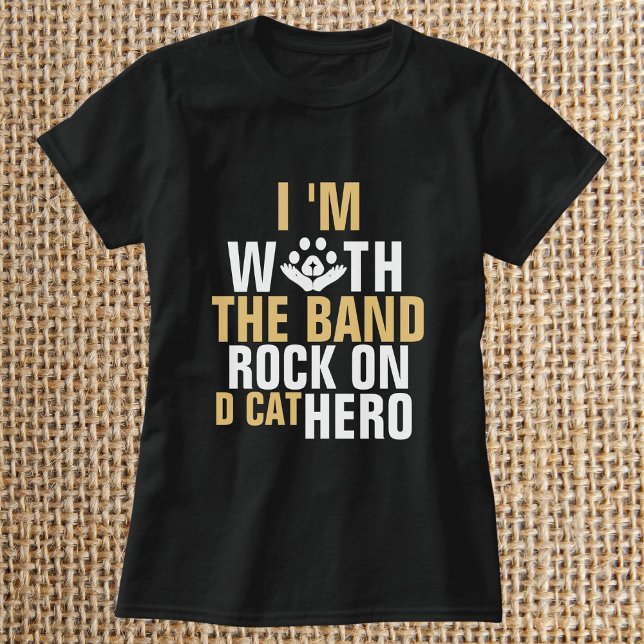 Funny Cute Cat Quote Design Personalised Black  T-Shirt (Creator Uploaded)