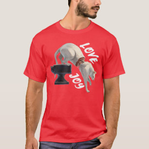 Funny Cute Cat Rock Band Lovejoy Design for Music  T-Shirt