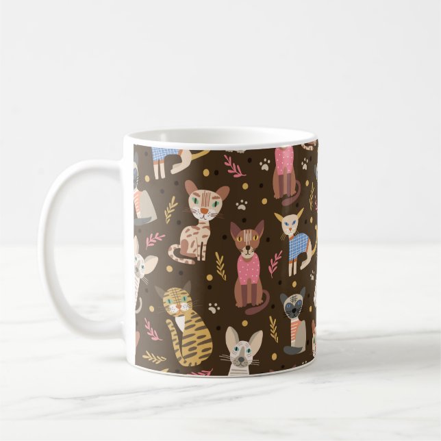 Funny Cute Cats Mug (Left)