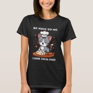 Funny Cute Chef Cat Cooking Culinary Design for Me T-Shirt