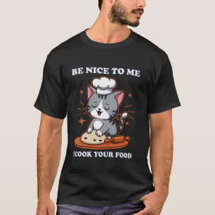 Funny Cute Chef Cat Cooking Culinary Design for Me T-Shirt