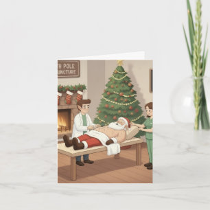 Funny/Cute Christmas Card for Acupuncturists