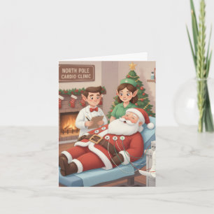 Funny/Cute Christmas Card for EKG Techs