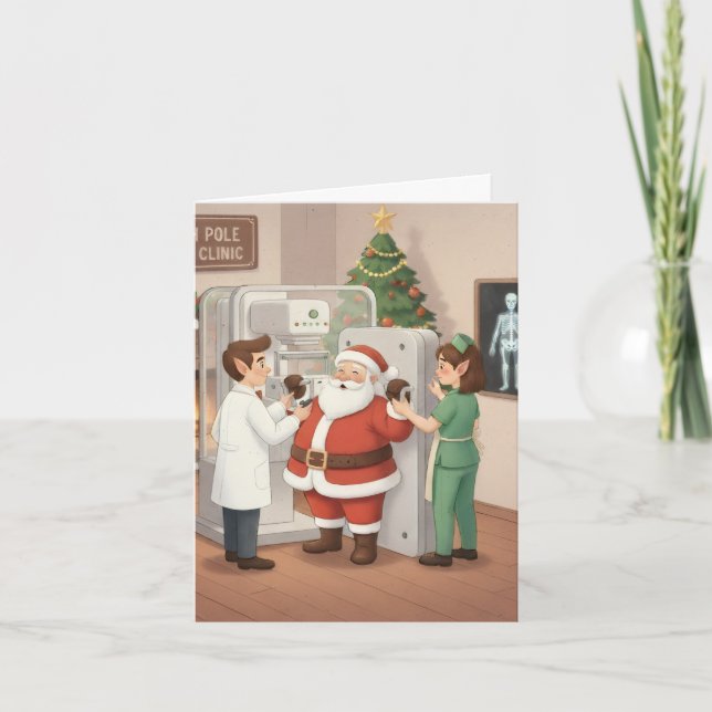 Funny/Cute Christmas Card for X-Ray Techs (Front)