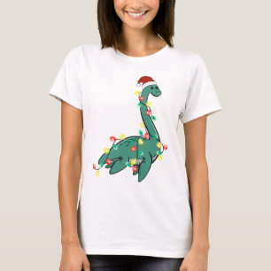 Funny Cute Christmas Lochness Monster T-Shirt