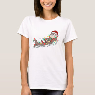 Funny Cute Christmas Otter T-Shirt