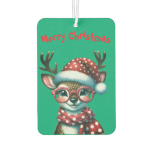Funny Cute Christmas Reindeer Car Air Freshener