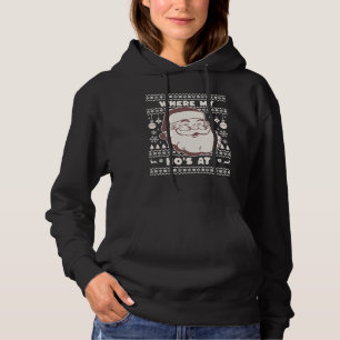 Funny Cute Christmas Santa Claus Ho Ho's Ugly Swea Hoodie