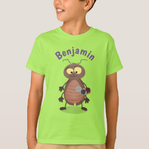 Funny cute cockroach cartoon character T-Shirt