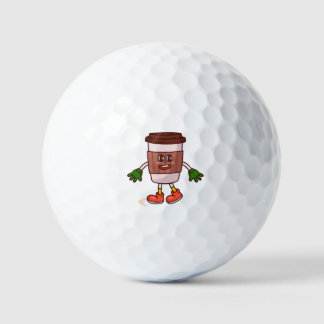 Funny Cute Coffee Golf Balls