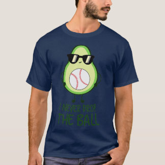 Funny Cute Cool Avocado Baseball T-Shirt