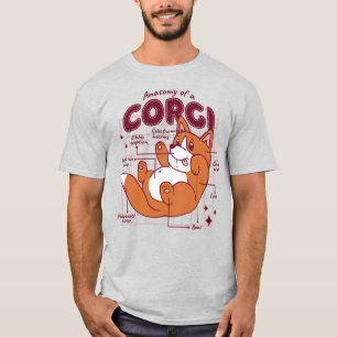 FUNNY CUTE CORGI ANATOMY T-Shirt