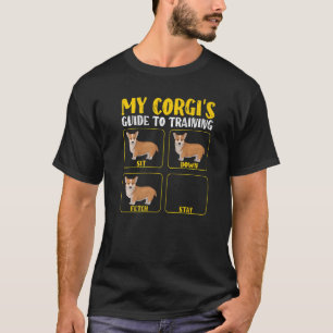 Funny cute corgi guide to training mom dad corgi w T-Shirt