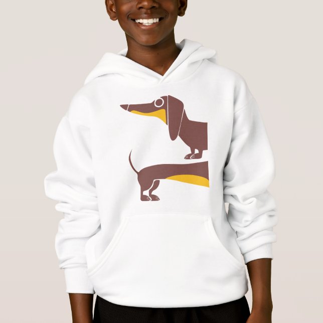 Funny cute dachshund for long dog parent (Front)