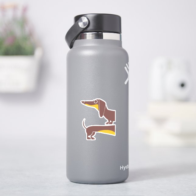 Funny cute dachshund for long dog parent (HydroFlask)