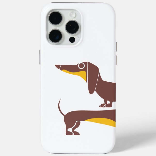 Funny cute dachshund for long dog parent Case-Mate iPhone case (Back)