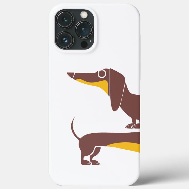 Funny cute dachshund for long dog parent Case-Mate iPhone case (Back)