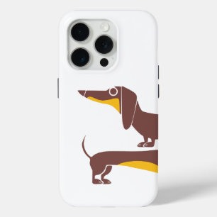 Funny cute dachshund for long dog parent iPhone 15 pro case