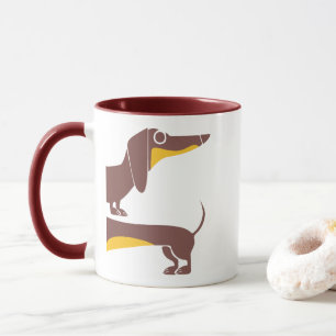 Funny cute dachshund for long dog parent mug