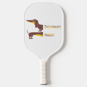 Funny cute dachshund for long dog parent pickleball paddle