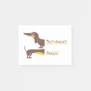 Funny cute dachshund for long dog parent post-it notes