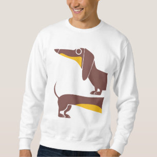 Funny cute dachshund for long dog parent sweatshirt