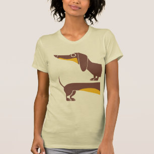 Funny cute dachshund for long dog parent T-Shirt
