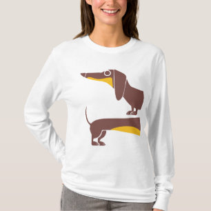 Funny cute dachshund for long dog parent T-Shirt