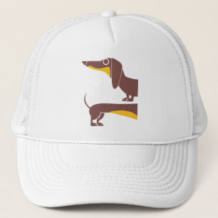 Funny cute dachshund for long dog parent trucker hat